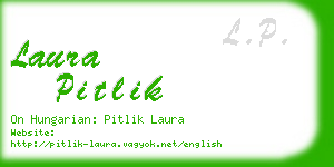 laura pitlik business card